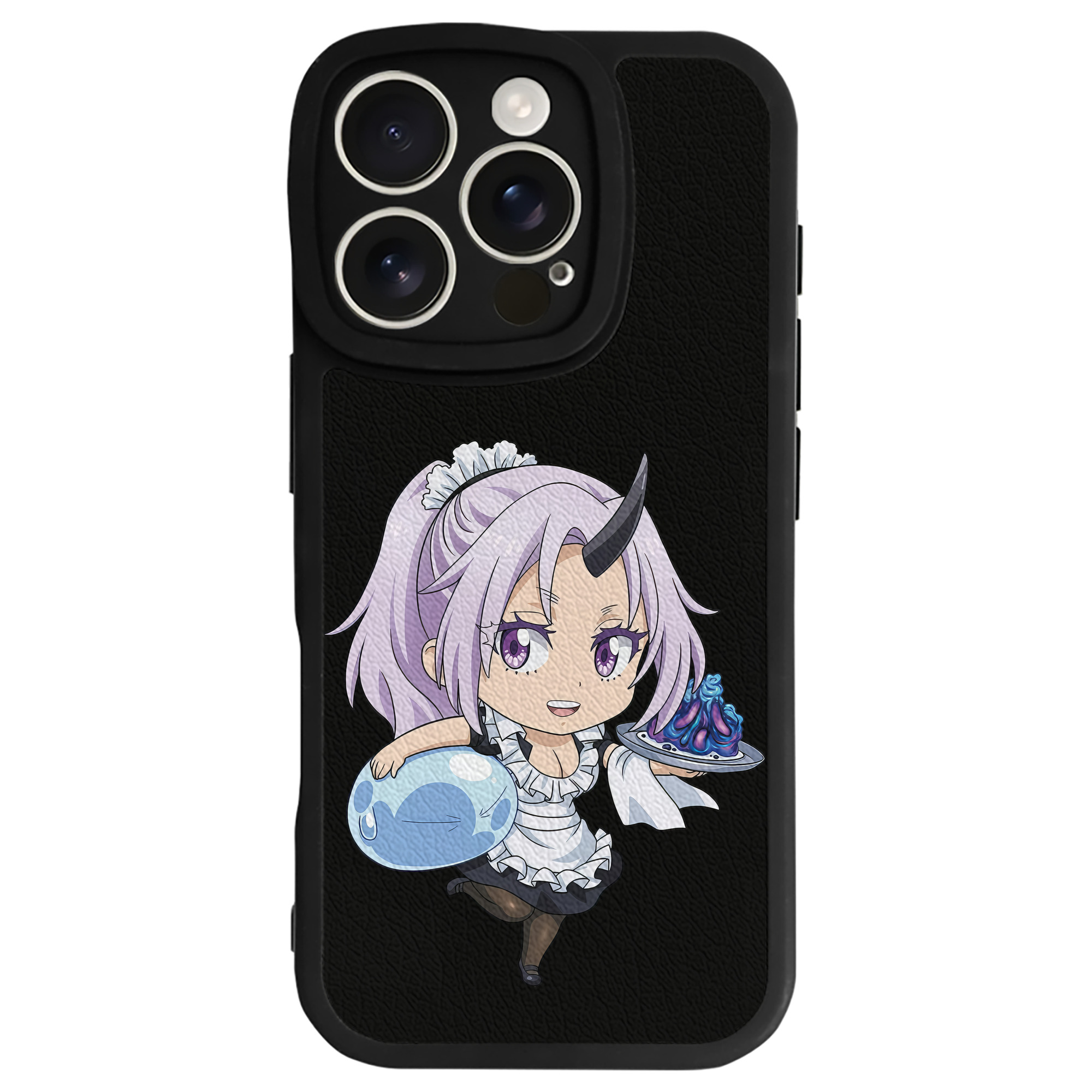 （画像用） 転スラ Regarding Reincarnated to Slime 【iPhone 16シリーズ対応】シリコンスマホケース（レザー調） 材質：シリコン